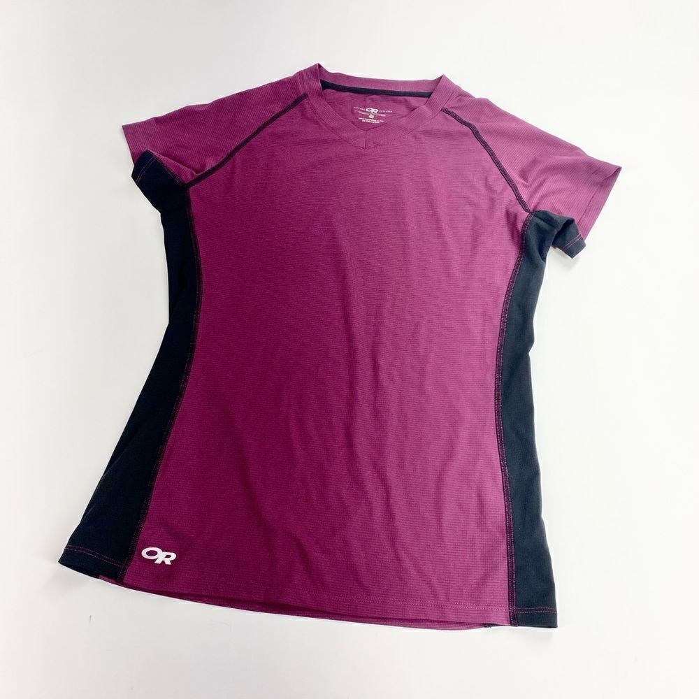 Outdoor Research tech fabric hiking or running top S